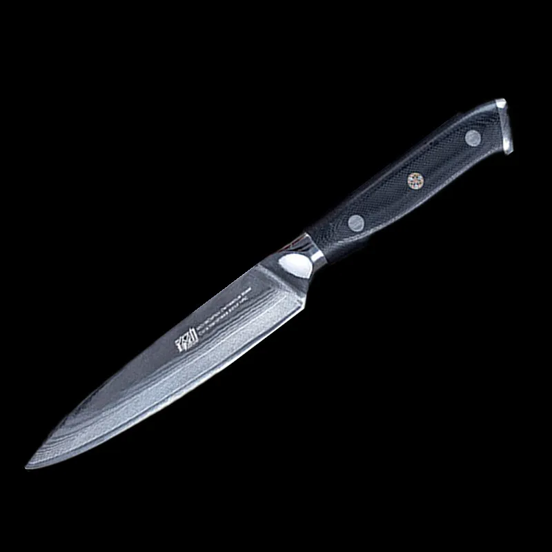 

Free Shipping FINDKING 5 Inch G10 Handle Damascus Steel Utility Knife 67 Layer Kitchen Chef Slicing Knives Slicing knives