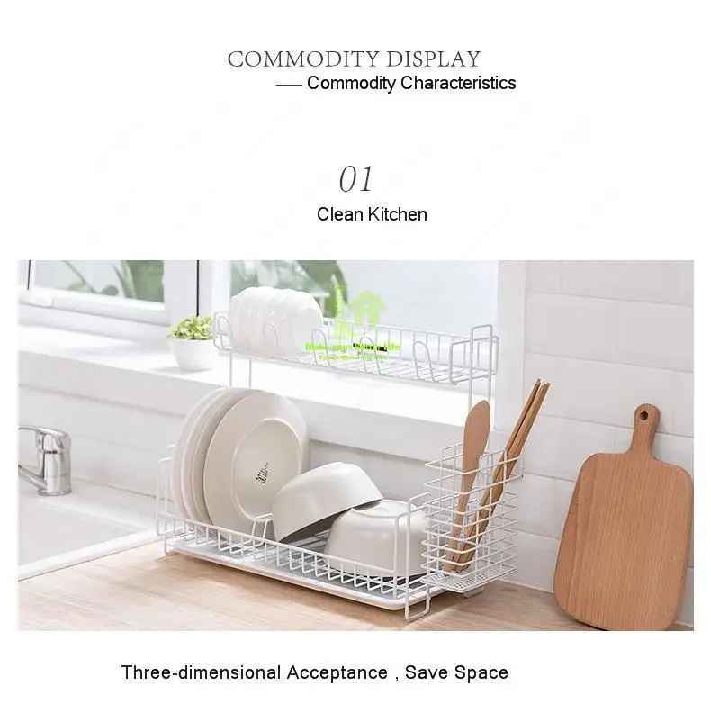 Creative kitchen drain rack, dishes and chopsticks rack, sink, multi-layer storage rack, sorting and storage rack