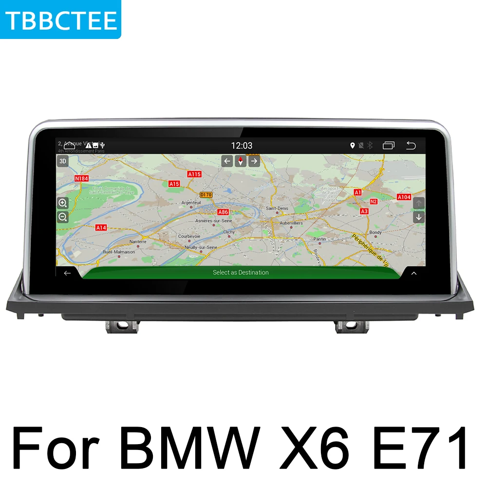 For BMW X6 E71 2011~2013 CIC Car Radio GPS Android multimedia Player Navigation AUX Stereo HD touch screen original style