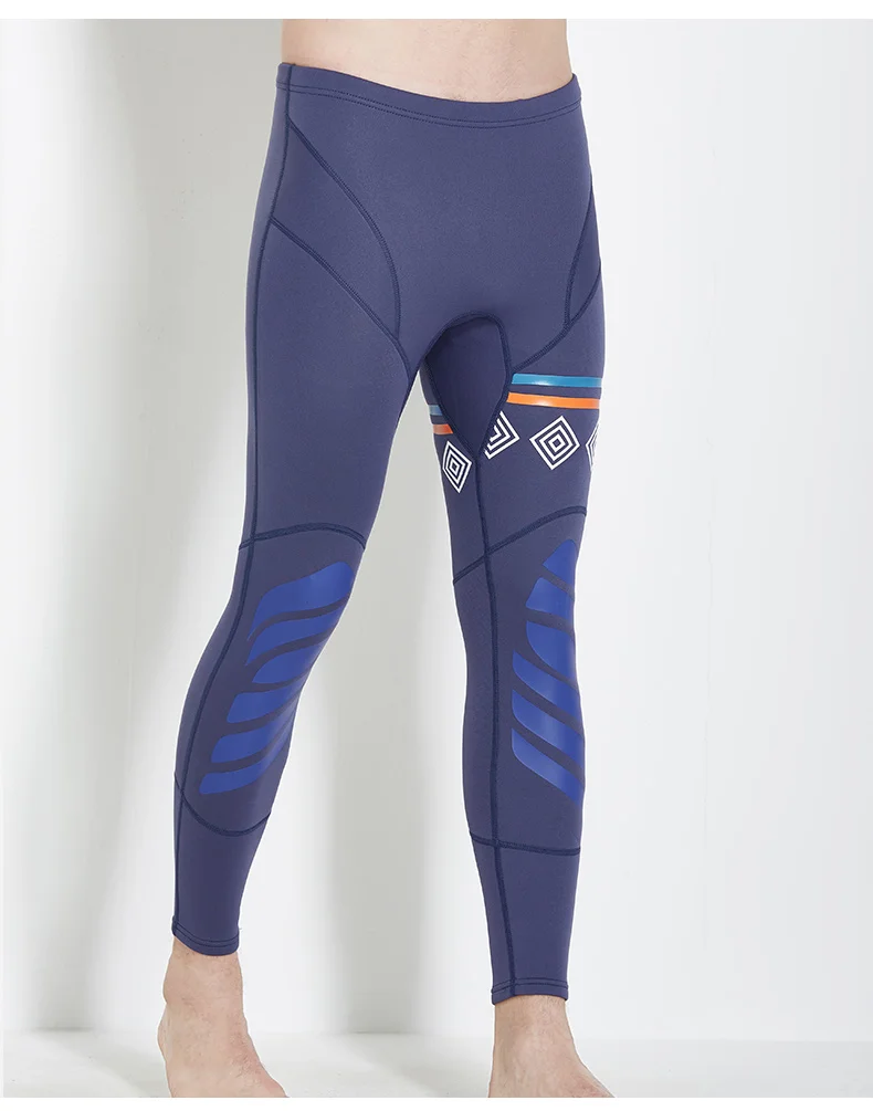 DIVE& SAIL 1,5 мм Неопреновые мужские брюки для дайвинга с высокой талией по щиколотку, теплые штаны для зимнего плавания, гребли, парусного спорта, серфинга