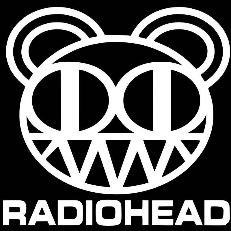 RADIOHEAD Rock band виниловые Автомобильные Наклейки мотоциклы украшения черный/белый - Цвет: Синий