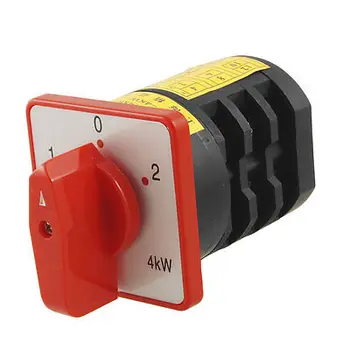 

1-0-2 Position Red Rotary Handle Control Universal Switch Uiyek