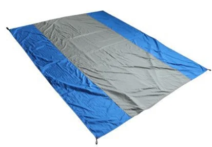 Пляжное одеяло Открытый портативный коврик для пикника Кемпинг наземный коврик матрас Открытый водонепроницаемый одеяло Кемпинг коврик для пикника - Цвет: grey-dark blue