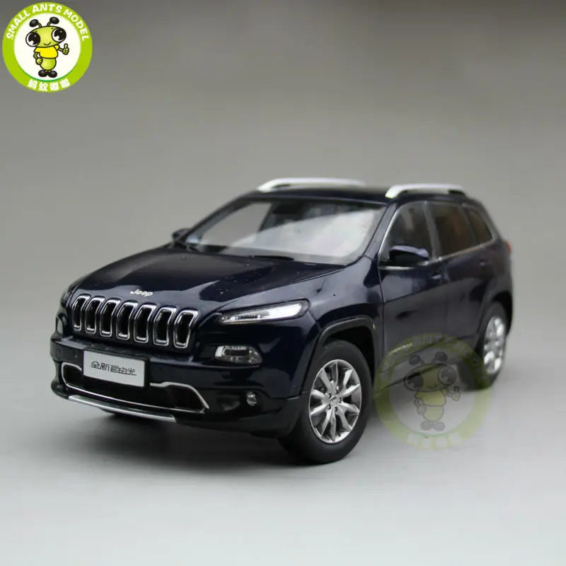 1/18 джип Чероки автомобиль из литого металла модель SUV коллекция подарок синий цвет