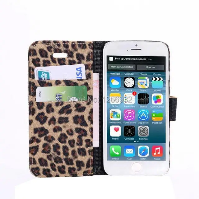 Для Apple iPhone XS Max XR X 6 6s 7 8 Plus кожаный бумажник с леопардовым принтом Пантеры чехол-книжка для iPhone 6s 7 8 Plus 5S SE 4S чехол