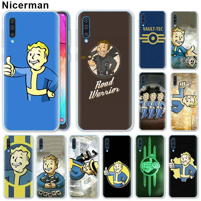 

Fallout Vault Boy Silicone Case for Samsung Galaxy A50 A70 A40 A20e A10 A30 A80 A6 A8 Plus A7 A9 Clear TPU Case
