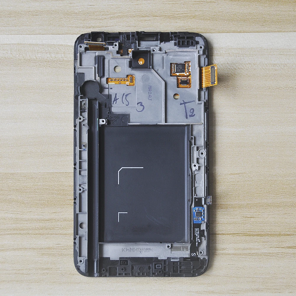 Cena Sinbeda super amoled do wyświetlacza SAMSUNG GALAXY Note i9220 N7000 montaż digitizera ekranu dotykowego z ramką + przycisk Home