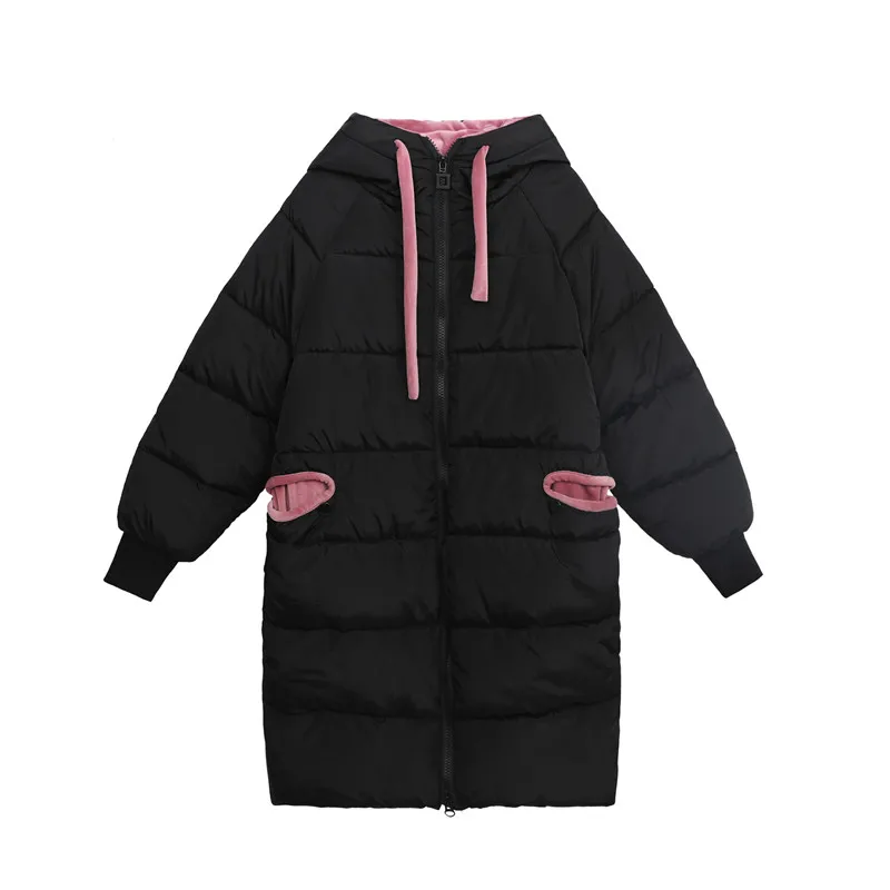 Inverno de Algodão Cabolsa com Capuz Tecido de Veludo à Prova de Vento Tamanho Grande Parkas Mulheres Jaqueta Engrossar Parka Quente Fêmea 100 kg Pode Ser Usado 4xl 19 Mulheres Jaqueta Casaco Com Capuz Engrossar Tecido