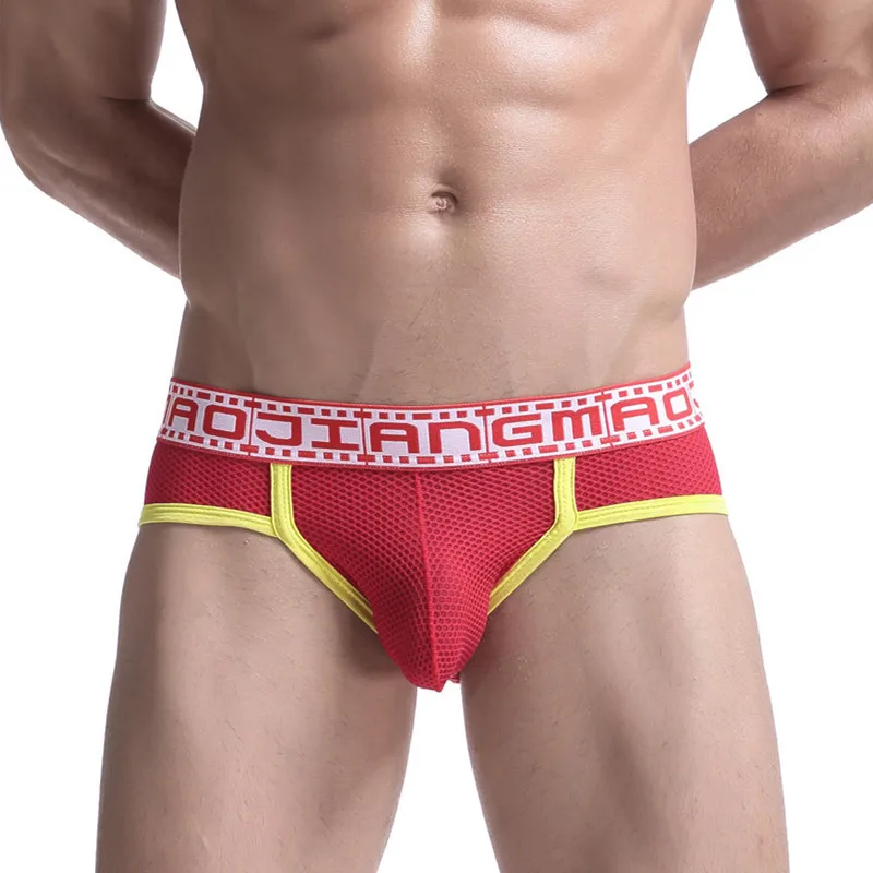

Breathable Sexy Men Underwear Briefs Low Waist Slip Nylon Cueca Gay Men Underwear Male Panties Comfortable Briefs Underpants