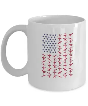 

White Mug 11oz - Cool Unique Ceramic Coffee Cup - Great Christmas, Birthday, Aviation Day Gift For Pilots, Captains