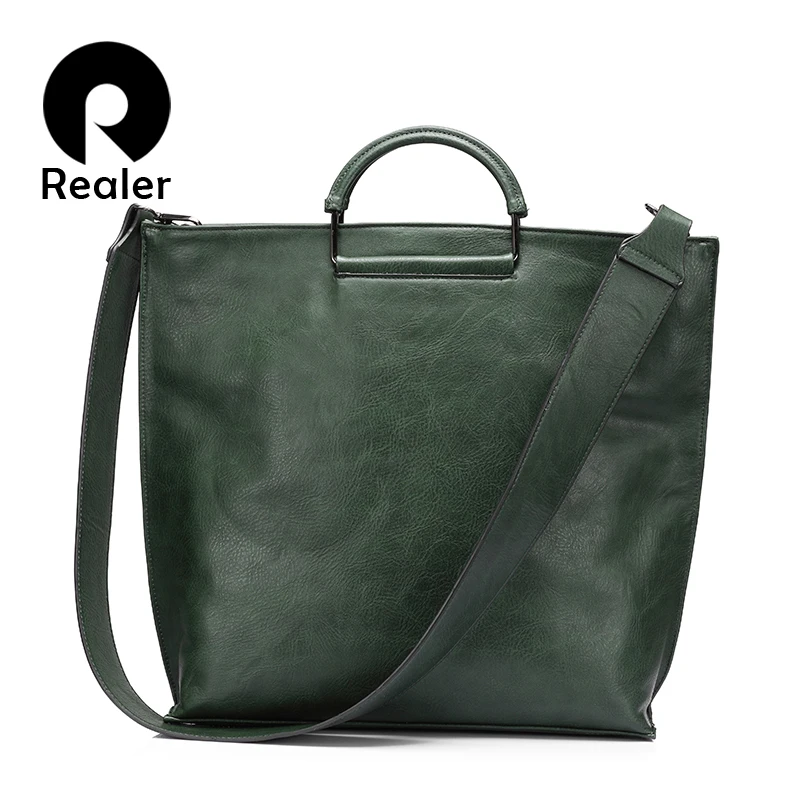 www.semadata.org : Buy REALER brand women handbag casual large tote bag female high quality ...