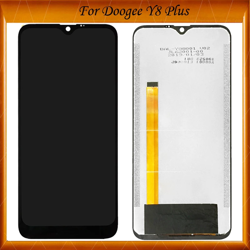 1 шт./лот 6 21 ''черный Для Doogee Y8 Plus ЖК дисплей и сенсорный экран дигитайзер в