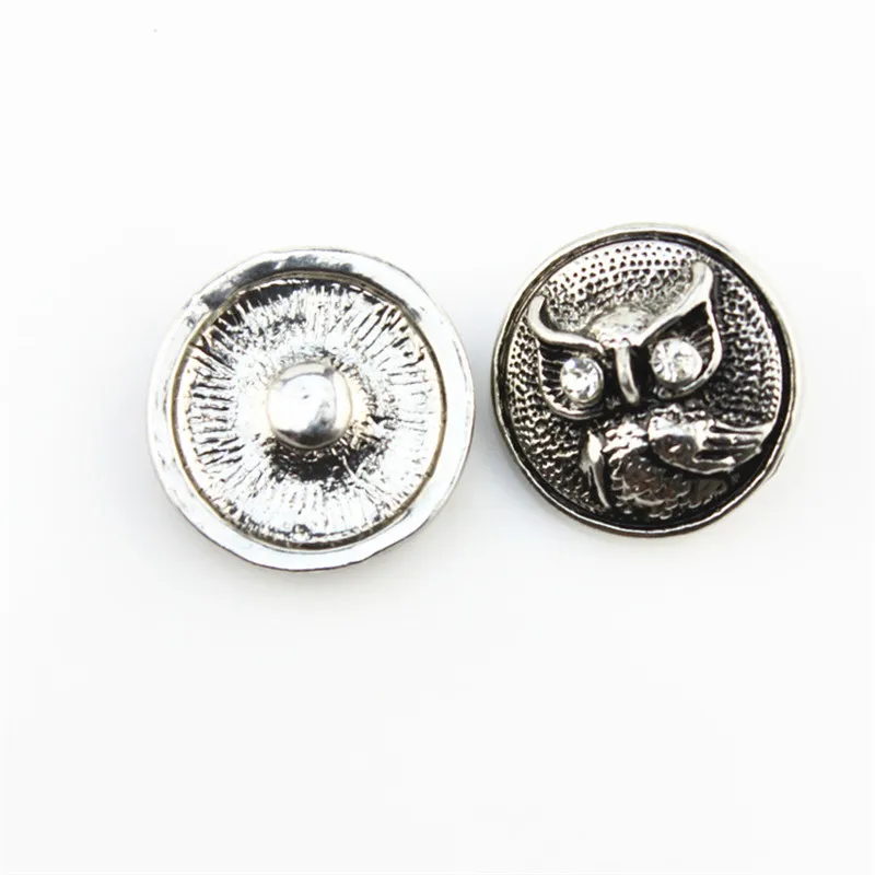 Mix Many Animal Metal Charms 18mm Owl Snap Button Bracelet For Women Fashion DIY Jewelry 2017 Hot Sale | Украшения и аксессуары