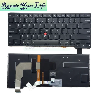 

Repair You Life Laptop keyboard for IBM for Lenovo THINKPAD S3 YOGA 14 US layout with backlit and black frame and Red pointing