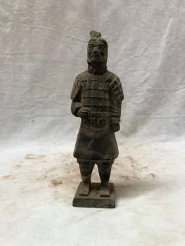 

Chinese Antique Ceramic Terracotta Standing Terracotta Warriors and Horses Collection Home Decoration