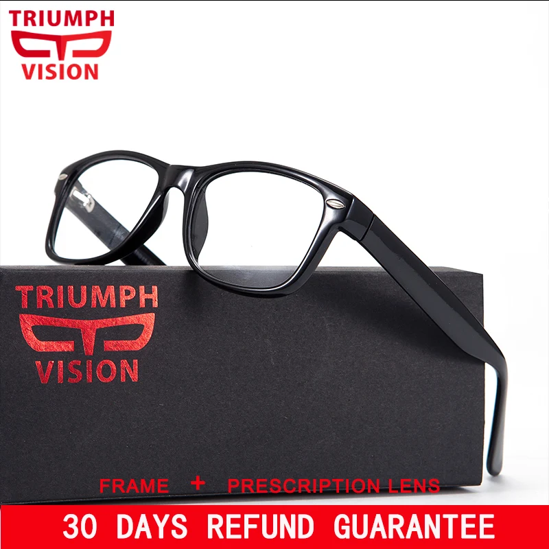 Мужские фотохромные очки TRIUMPH VISION брендовые дизайнерские в оправе с заклепками