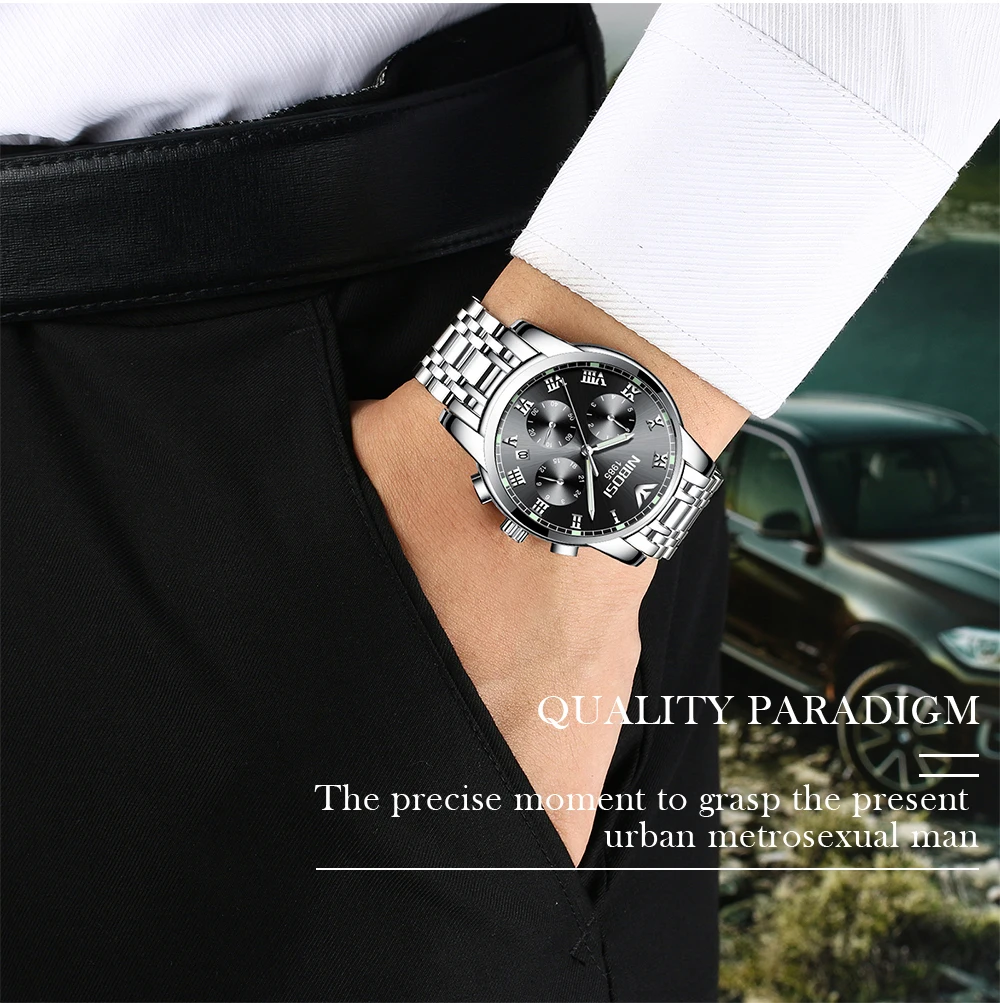 Saat Watch Men Gold Luxury 2017 NIBOSI Full Steel Wrist Watch Brand Dress Mens Watches Blue Uhren Herren Wasserdicht  (21)
