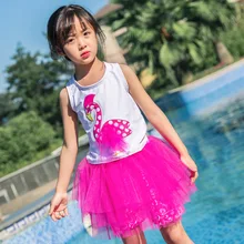 Купальный костюм для малышей; купальный костюм для девочек; детский купальник; пляжное платье; летние спортивные костюмы; Милые цельные костюмы