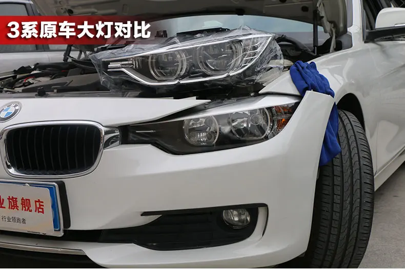 АКД стайлинга автомобилей для F30 F35 фары 2013- 320i 318i 325i фары DRL HID фара ангельский глаз биксеноновые фары аксессуары