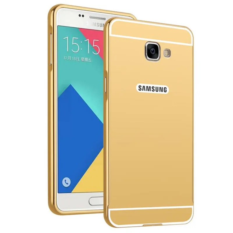 Роскошный Золотой зеркальный чехол задняя крышка для Samsung Galaxy A5 2017 SM A520F телефона