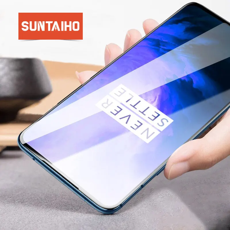 Suntaiho для Oneplus 7 pro 6T защита экрана полное покрытие закаленное стекло для Oneplus 7 5 6 защитная пленка