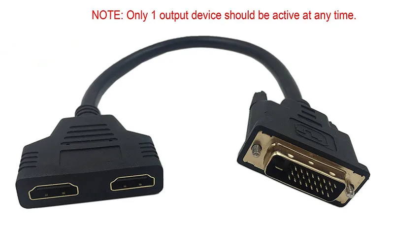 Кабель-разветвитель LBSC 1080P DVI 24 + 1 штырь папа-двойной HDMI мама для ПК монитора HDTV |