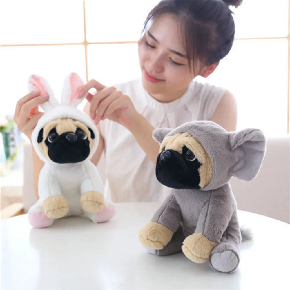 

20CM Stuffed Simulation Dogs Plush Sharpei Pug Lovely Puppy Pet Toy Plush Animal Toy Children Kids Birthday Christmas Gifts