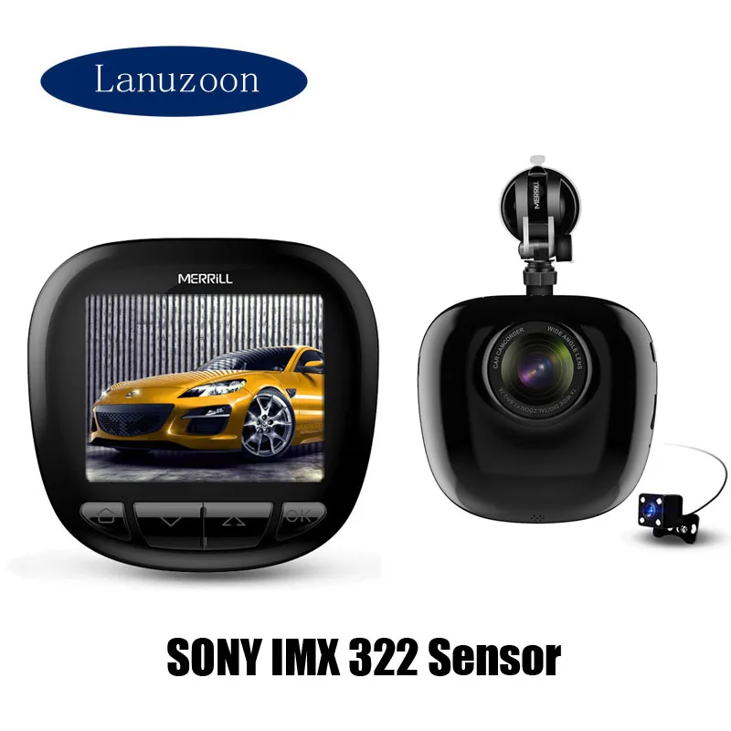 Dash Camera GPS Car DVR With Two Cameras Dashcam Dual Lens Car Camera Full HD Night Vision Dashcam Dual Lens GPS Wifi Dash Cam