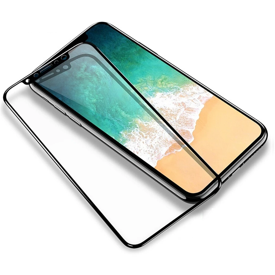 9H 3D Tempered Glass for iPhone XS Screen Protector Glass for iPhone X