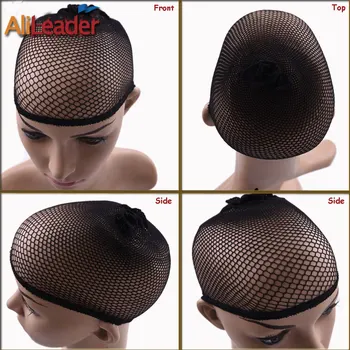 Alileader Top Sale Hairnets Good Quality Mesh Weaving Black Wig Hair Net Making Caps Weaving Wig Cap  Hairnets 20-50Pcs/Lot 5