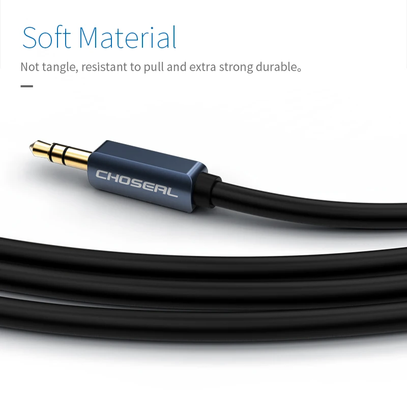 CHOSEAL Audio Cable 3.5mm Male to Male Aux Cable3.5mm Speaker Cable for JBL Headphones Xiaomi redmi 5 plus AUX Cord  (7)
