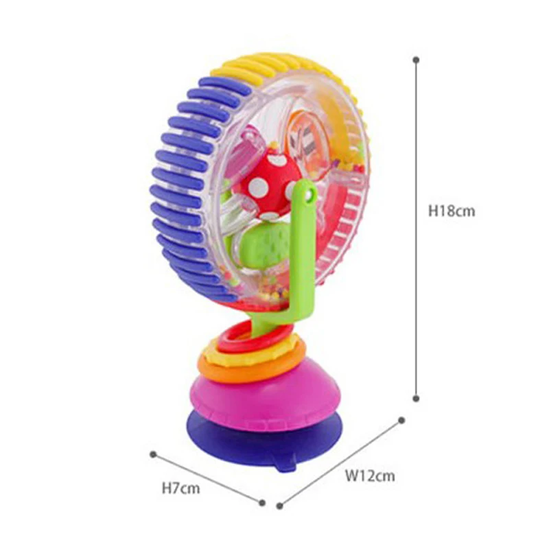 Colorful Newborn Baby Kids Boy Girls Rotating Ferris Wheel Brinquedo Stroller High Chair Rattles Toys For Children Colorful Newborn Baby Kids Boy Girls Rotating Ferris Wheel Brinquedo Stroller High Chair Rattles Toys For Children