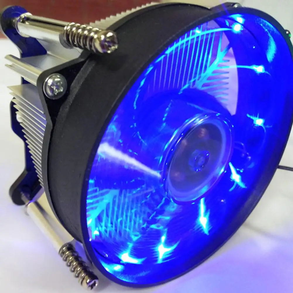 

3Pin 12V LED Quiet Radiator Silent Hydraulic Computer CPU Cooling Fan Cooler for Intel 115X AMD Computer PC CPU