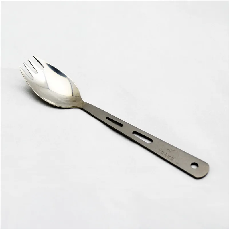 Toaks titanium spork портативные походные столовые приборы походная посуда для пикника походная Удобная вилка ложка SLV-12