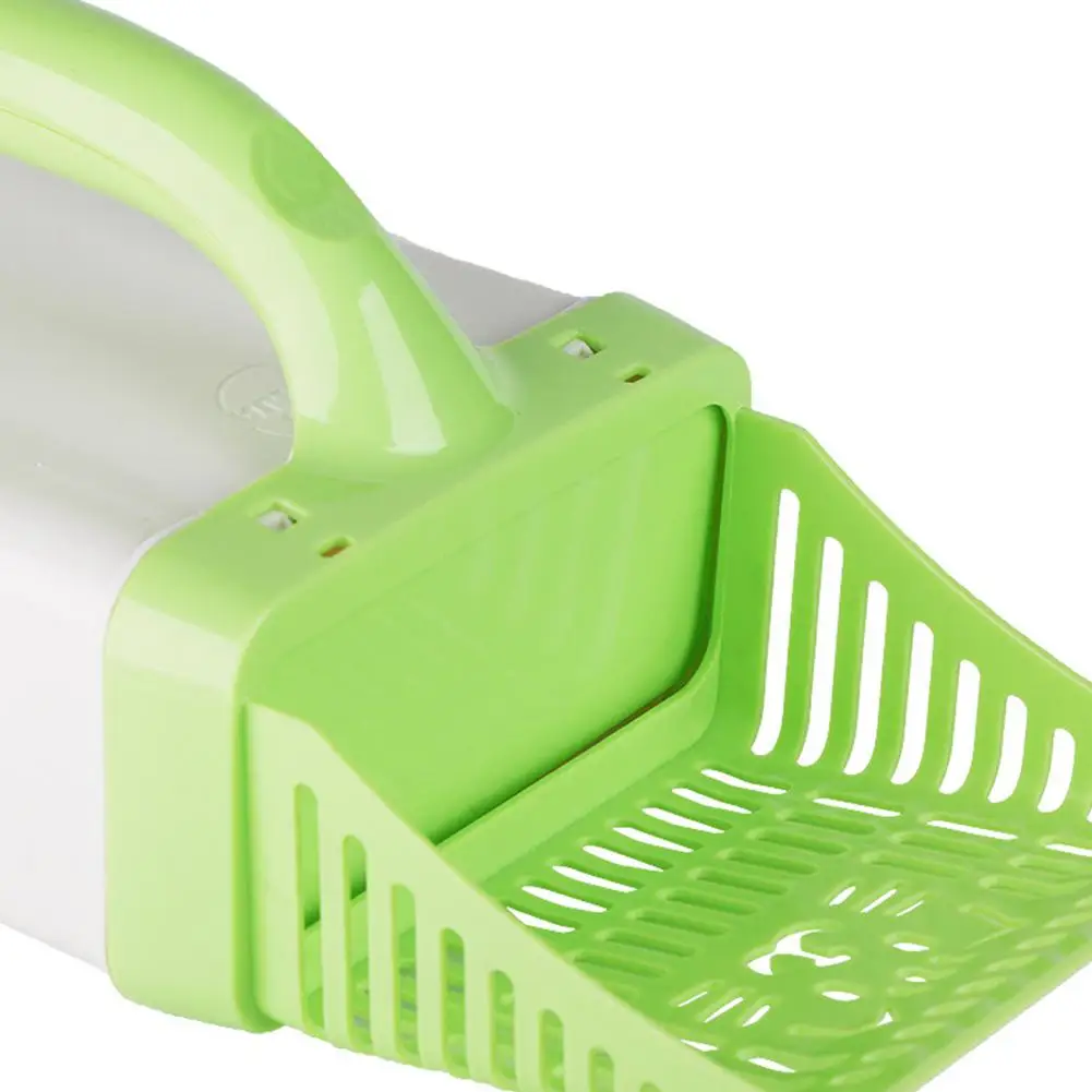 TPFOCUS Thicken Grid Type Cat Shovel with Garbage Gag for Pet Litter Food Supplies