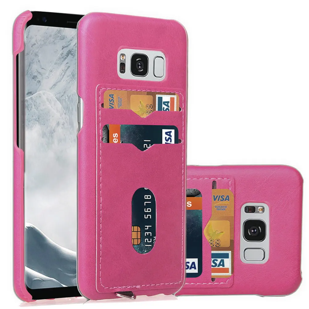 2-слойный Бизнес Кредитной Карман для samsung Galaxy S10 S9 S8 S7 чехол ID держатель для карт тонкий чехол для samsung Note9 S7 край S10+ S10E