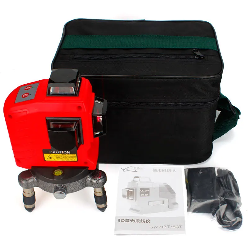 

2018 New Model Red lines 3D 12Lines laser level,Self-Leveling Red Beam 360 Horizontal,Vertical Cross Super Powerful