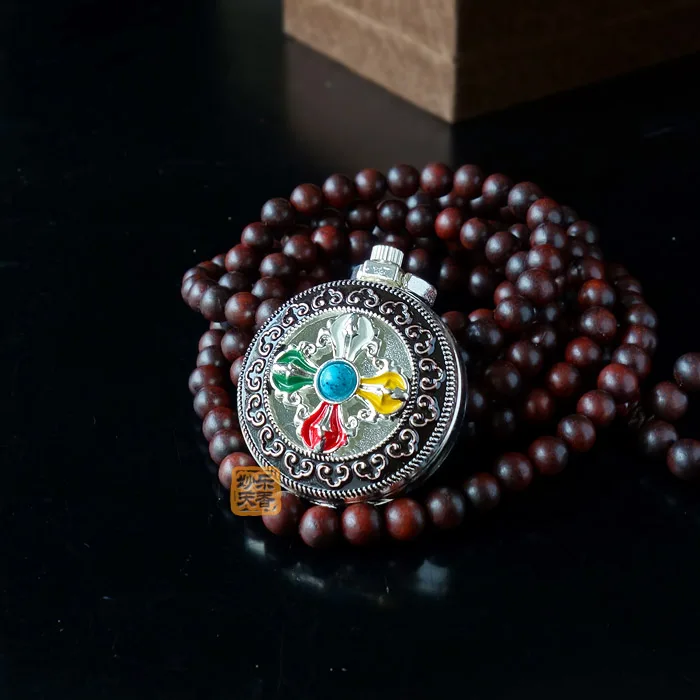 

Buddha Gawu box Pendant,high quality plating, Tibet national element metal crafts not fade and not rust