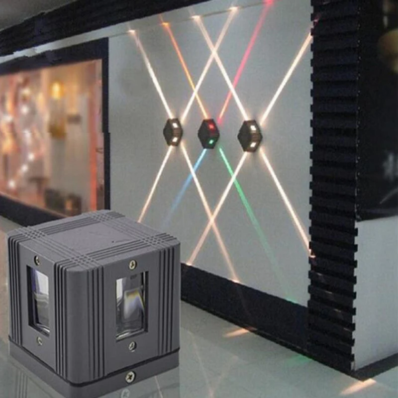 

3W Wall Lamp 85-265V Led Wall Lamp Outdoor Indoor Waterproof Cross Decor Light Stair Lighting