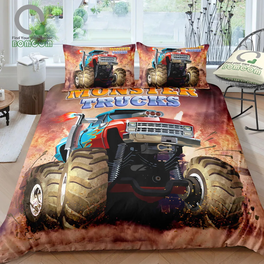 3D Digital Printing Monster Truck Off Road Mud Fighting Crazy