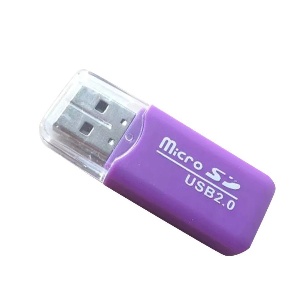 HIPERDEAL 2PCS USB 2.0 Micro SD TF Flash Memory Card Reader Mini Adapter For Laptop Micro SD Adapter Transmission QIY25 D3S