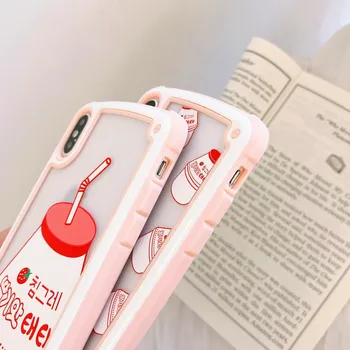 Kawaii Harajuku Strawberry Milk iPhone Case 4