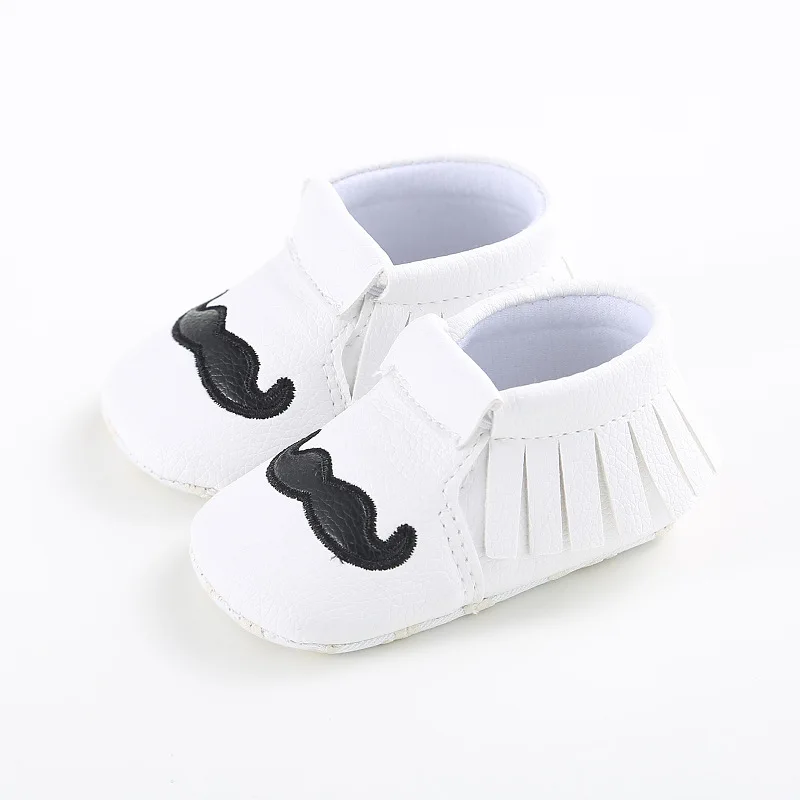 Г., новые весенне-осенние туфли для детей от 0 до 1 лет постельные туфли с маленькой бородой обувь для маленьких мальчиков и девочек мягкая подошва, YD194 - Цвет: white