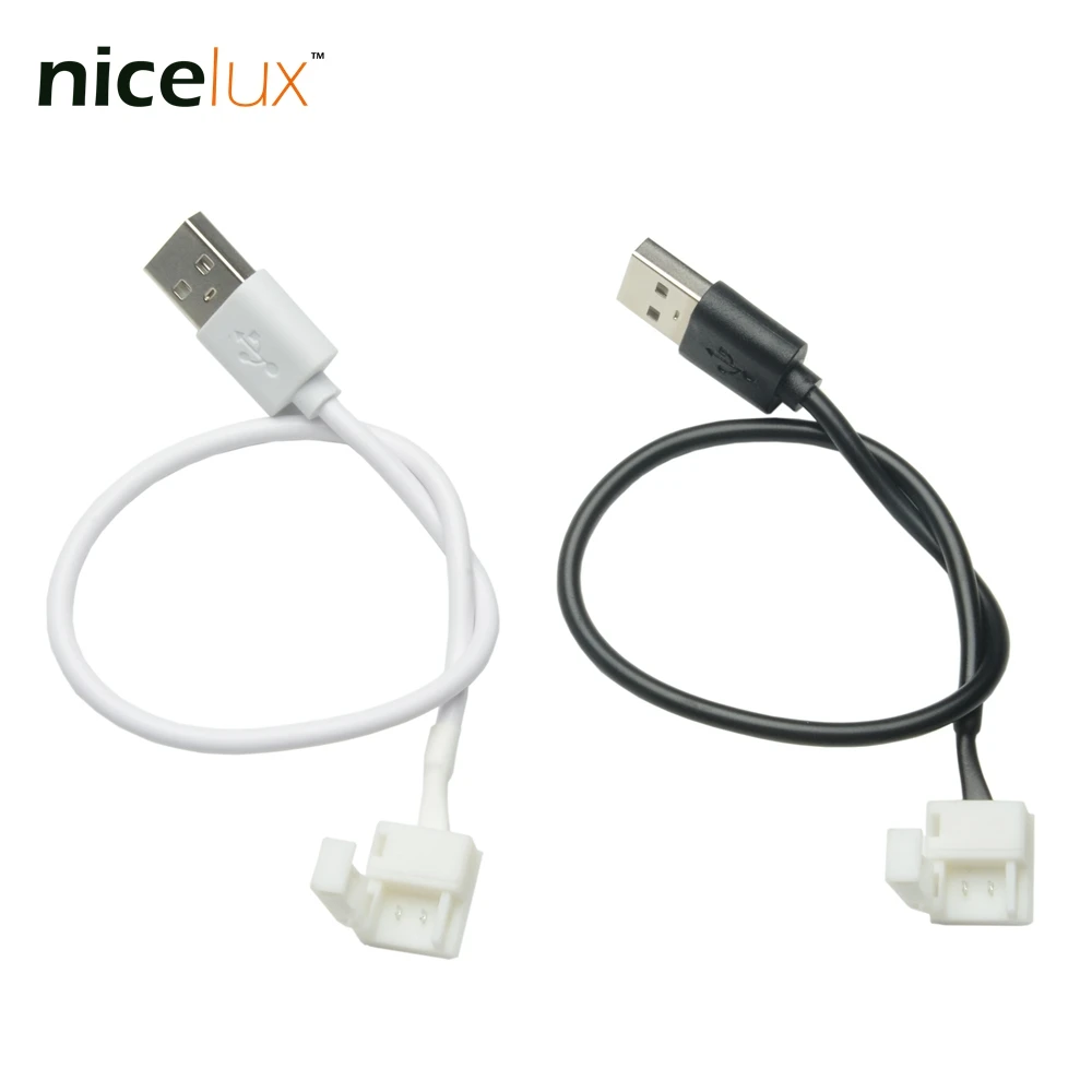 USB разъем для светодиодной ленты 2 контакта 8 мм 10 5 В 5050 3528 2835 IP65 IP20|led strip connector 2pin|led