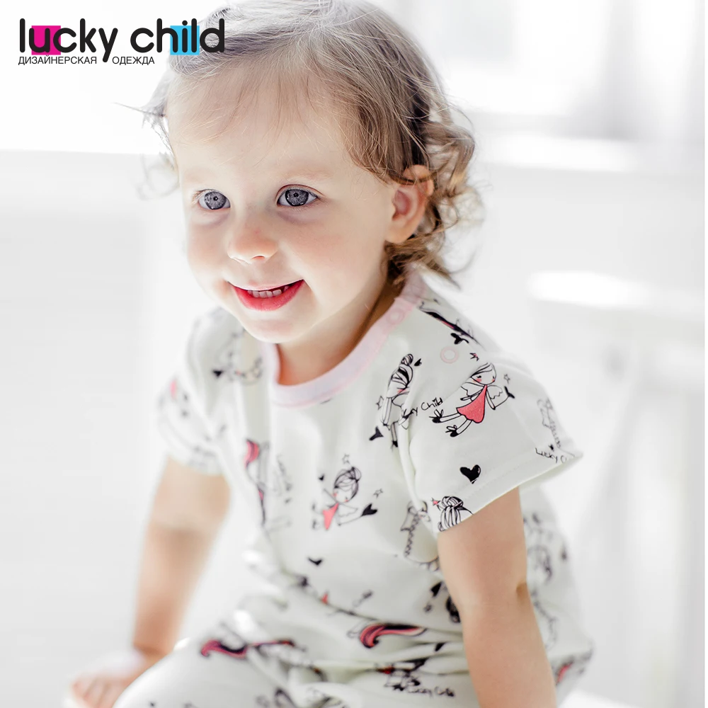 Футболка Lucky Child комплект 3 шт. для девочек