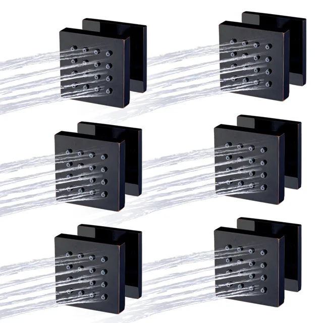 6 PCs SPA Massage Jets Sprayer Body Massage Sprayer Jets Chrome