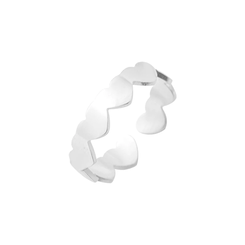 DIANSHANGKAITUOZHE Heart Signet Rings For Women Victoria Wieck Stainless Steel Adjustable Stackable Ring Set JZ312 10pcs/lot | Украшения и