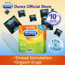 Презервативы Durex презервативы с нитями пенис интимные товары член сопла на задействованных петух клетка Силиконовое кольцо для пениса для