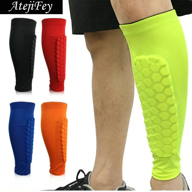 

Double Layer Professional Honeycomb Shin Guard Compression Breathable Workout Training Leg Protector Calf Sleeves Brace Pads
