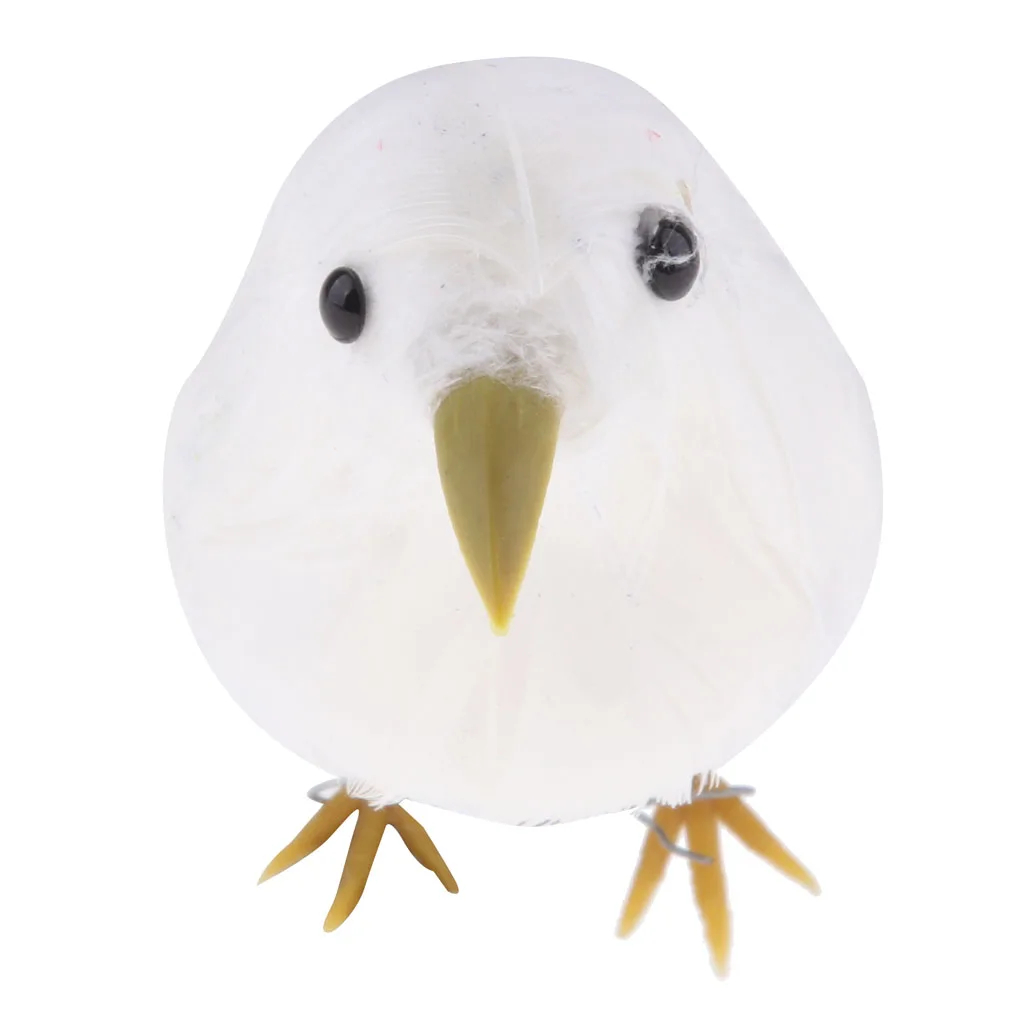 MagiDeal 5inch Artificial Feathered Foam Birds Statue Festival Party Decorative Ornament Shelf Display Art Craft
